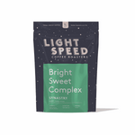 Light Speed Coffee Roasters Synastry blend with bright, sweet, and complex notes in resealable packaging