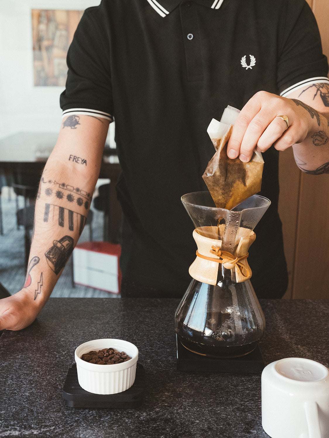 Espiritu San Luis pour over brewing